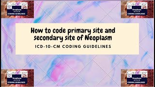 How to code primary site and secondary site of Neoplasm  ICD 10CM Coding Guidelines  TAMIL [upl. by Eglantine822]