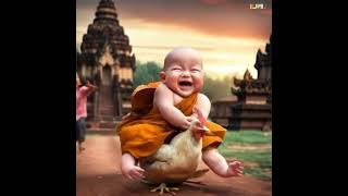 Baby Buddha 😍❤️👍👍❤️❤️❤️ funny baby skatingboard comedy [upl. by Nance]