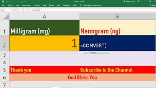 Convert Milligram to Nanogram [upl. by Adaval]