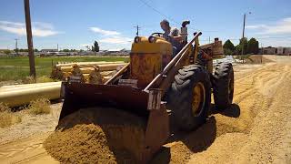 Allis Chalmers TL12 Grading repowered with Detroit 353 [upl. by Ymia]