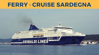 Departure of ferry CRUISE SARDEGNA Olbia Grimaldi Lines [upl. by Kenimod]