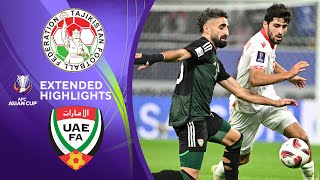 Tajikistan vs United Arab Emirates  Extended Highlights  AFC Asian Cup  CBS Sports Golazo [upl. by Nylyahs459]