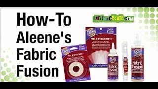 HowTo Aleenes Fabric Fusion Permanent Fabric Adhesive [upl. by Airotciv792]