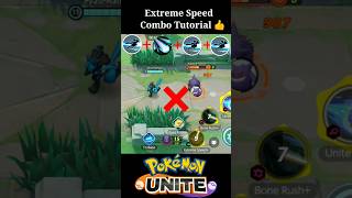 Lucario Extreme speed Master Combo Tutorial ✅ Pokemon unite [upl. by Semreh]