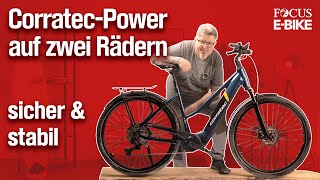 Corratec EPower Sport im FOCUS EBIKE Test  Komfort und Leistung vereint [upl. by Vano742]