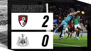 AFC Bournemouth 2 Newcastle United 0  Premier League Highlights [upl. by Mixam]