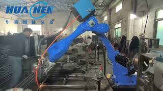 06mm steel pipe support robot welding [upl. by Gney956]