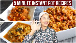 5 Minute Instant Pot Recipes  Top 3 Dump amp Go Chicken Dishes [upl. by Bac79]