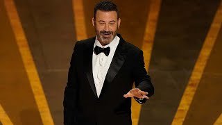 Oscars 2023 Jimmy Kimmel jokes about Will Smith slap during monologue [upl. by Wanids]