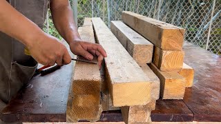 Simple Beautiful and Sustainable  Upcycled Wood Table Build  Stylish DIY Project [upl. by Jereme410]