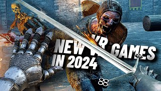 10 MORE NEW VR GAMES IN 2024  Quest PSVR2 amp PC VR Games Coming Soon [upl. by Okoyik]