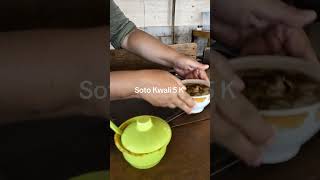 Soto Kwali 5 K dekat kompleks pertanian seberang JNE Citayam  citayam depok soto kuliner [upl. by Elsi]