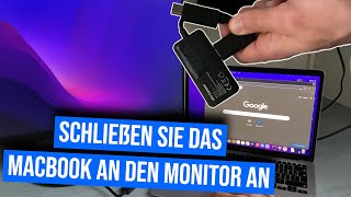 MacBook Externen Monitor anschließen  MacBook mit externem Monitor verbinden [upl. by Evot810]