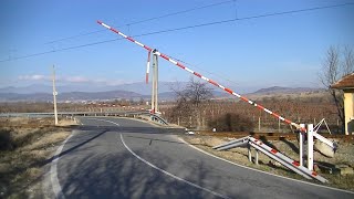 Spoorwegovergang Chernichevo Черничево BG  Railroad crossing  Железопътен прелез [upl. by Atnuahs]