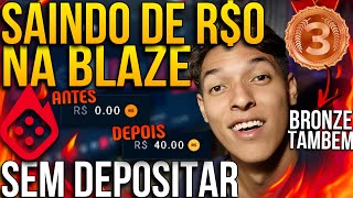 🔥 COMO SUBIR DE R0 ZERO REAIS na BLAZE SEM DEPOSITAR e SEM PERDER NÍVEL BRONZE e TODOS [upl. by Peria]