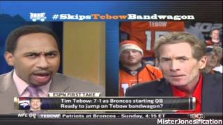 TEBOWMANIA  Stephen A Smith vs Skip Bayless [upl. by Ayekat]