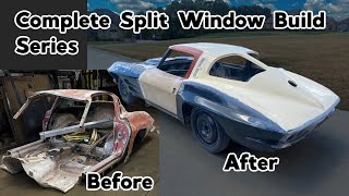 Wreck To Restomod Corvette Complete Build Beginning To End Split Window W Roadster Shop Chassis [upl. by Delaryd337]