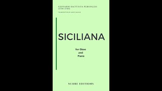 Pergolesi  Siciliana for Oboe and Piano [upl. by Seira387]