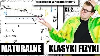 💣 Maturalne klasyki fizyki  RUCH ŁADUNKU W POLU ELEKTRYCZNYM cz2 Najważniejsze zadania maturalne [upl. by Arnulfo886]