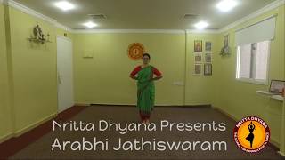 NRITTA DHYANA  ARABHI JATHISWARAM [upl. by Modestia]