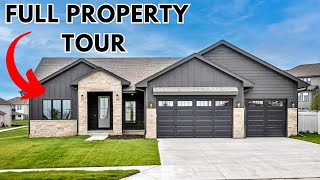 TOUR THROUGH A BRAND NEW RANCH HOME IN ELKHORN NEBRASKA  Danielson Homes  Westbury Farm [upl. by Ariew]