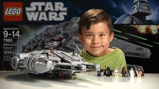 MILLENNIUM FALCON  LEGO Star Wars Set 7965  Timelapse Build Stop Motion Unboxing amp Review [upl. by Missi]