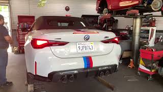 2023 BMW M4 Installing DINAN Exhaust System  EXHAUST SOUND [upl. by Drhcir337]