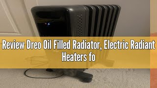 Review Dreo Oil Filled Radiator Electric Radiant Heaters for indoor use Large Room with Remote Cont [upl. by Sevik412]