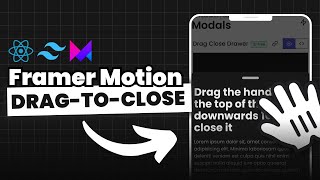 Build a DragtoClose Modal with React and Framer Motion [upl. by Danielson]