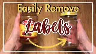 10 Easy Ways to Get Stickers from Jars  How to Get Labels Off Glass Bottles [upl. by Marceau]