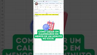 🟢  EXCEL  COMO CRIAR CALENDÁRIO RÁPIDO 📆 [upl. by Araic335]