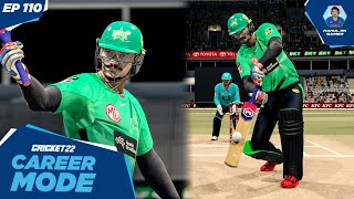 Handeye Coordination 💯  BBL Match at Gabba  Cricket 22 My Career Mode 110 [upl. by Ldnek]