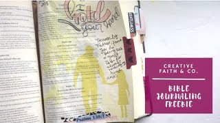 Creative Faith amp Co  Father’s Day Bible Journaling Freebie [upl. by Airdnalahs]