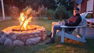 Feuerstelle  Schwenkgrill aus Natursteinen gemauert [upl. by Ggerk]