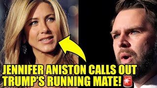 Jennifer Aniston BLASTS JD Vance With A PERSONAL Attack [upl. by Arahat879]