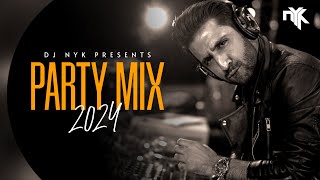 DJ NYK  New Year 2024 Party Mix  Yearmix  Non Stop Bollywood Punjabi English Remix Songs [upl. by Damaris]