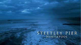 Steetley Pier  Hartlepool North east UK at Dusk  4k Drone Video Footage [upl. by Tomas]