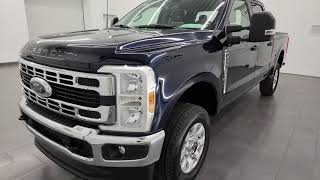 ALL NEW 2023 FORD F250 XLT CREW SHORT IN ANTIMATTER BLUE 4K WALKAROUND 14038Z SOLD [upl. by Morril]