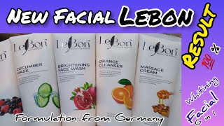 LeBon Facial Kit 6in1 With Face Wash Full Detail Review Facial Made by Germany bismillahcosmetics [upl. by Marcella]