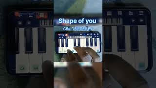 Shape of you🌹edsheeran piano tutorial pianolessonsshotrs [upl. by Akeenahs421]