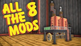 All The Mods 8 Ep 46 Create Steam Engine Automation [upl. by Alrep203]