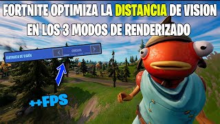 NUEVOS AJUSTES DE OPTIMIZACIÓN EN LA DISTANCIA DE VISIÓN DEL RENDIMIENTO BETA DE FORTNITE [upl. by Ytsanyd]