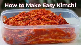 Kimchi Recipe Napa Cabbage Kimchi  How to Make Easy Kimchi  Simple Korean Food [upl. by Akeber]