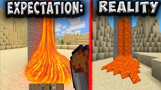 REALISTIC MINECRAFT │ Expectation VS Reality [upl. by Pail]