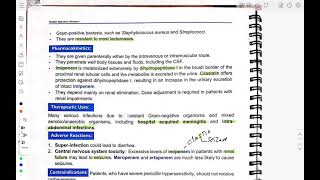 carbapenems and monobactam [upl. by Noemad]