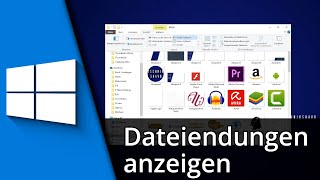 Windows 10 Dateiendungen anzeigen  verbergen ✅ Tutorial [upl. by Adni]