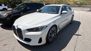 2024 BMW 430i Gran Coupe Walkaround and Horn [upl. by Adnawyek]