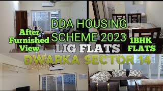 FURNISHED 1BHK FLAT VIEW DDA HOUSING SCHEME 2023LIG FLATS IN DWARKA SECTOR 14 housing 1bhk dda [upl. by Annauqahs]