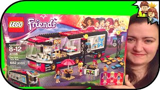 LEGO Pop Star Tour Bus 41106 Friends Review  BrickQueen [upl. by Naoj136]