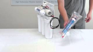 How to Insert and Assemble Reverse Osmosis Filter and Membrane  APEC Water Installation Part 2 [upl. by Anibla63]